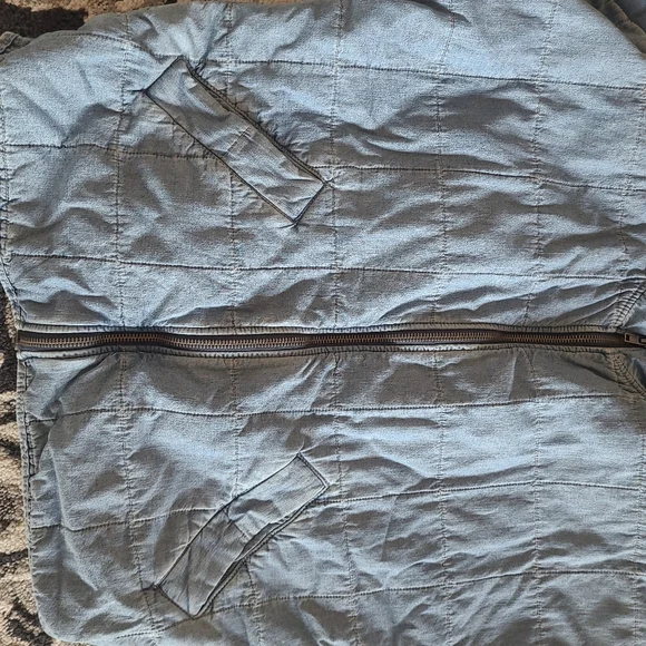 Free People Blue Quilted Jacket - Picture 9 of 9